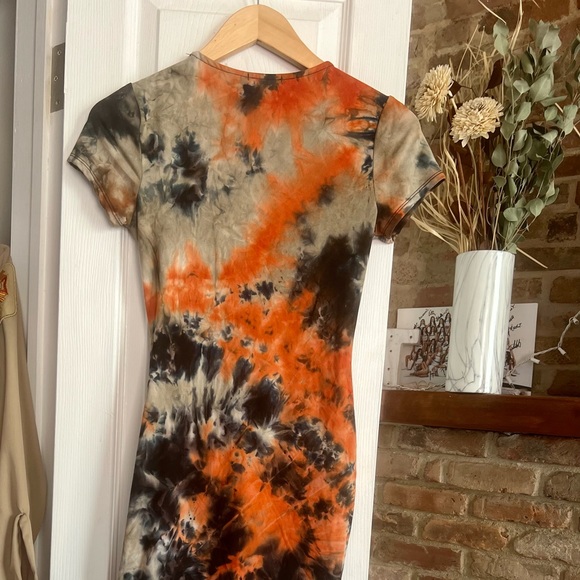 Brand New Tie Dye Mini Bodycon Dress - Picture 2 of 4